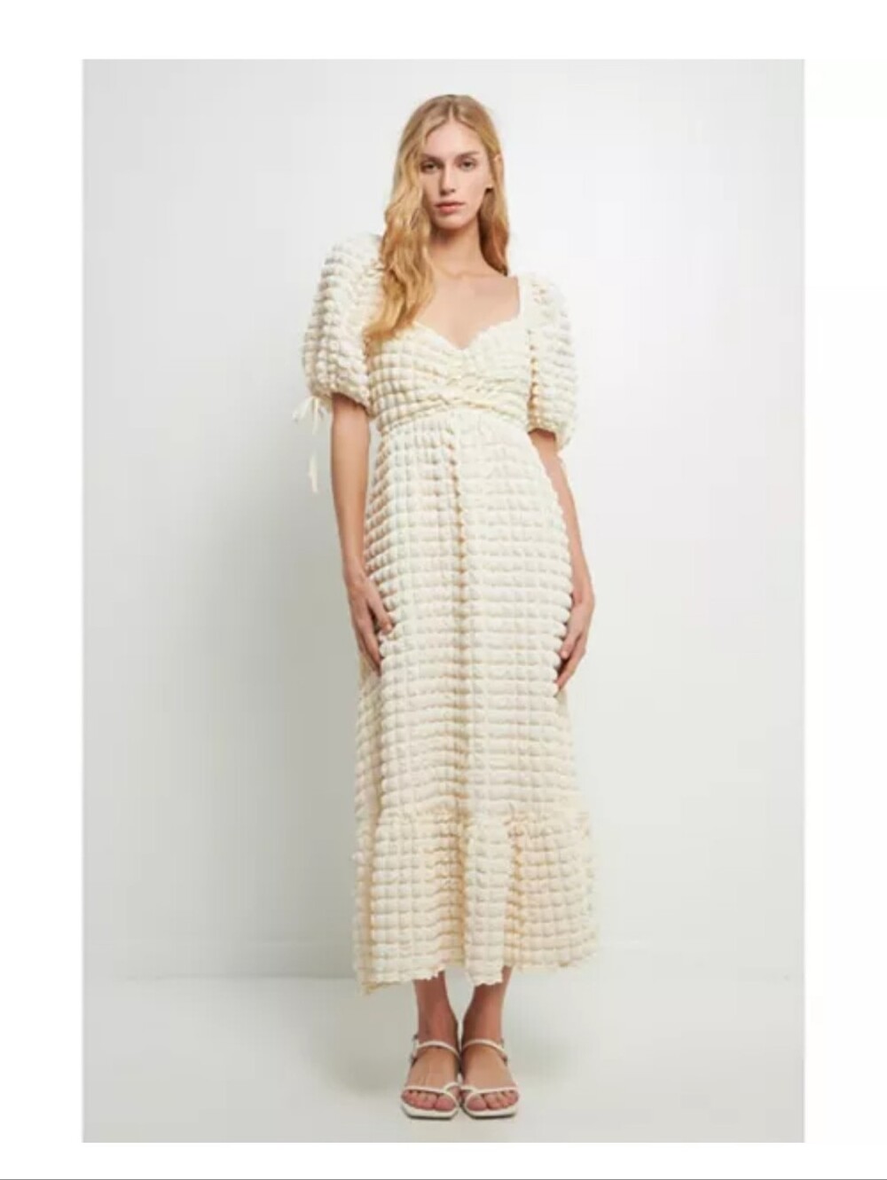 Endless Rose Women's Textured Maxi Dress Size Small. Boho Wedding - Picture 2 of 7